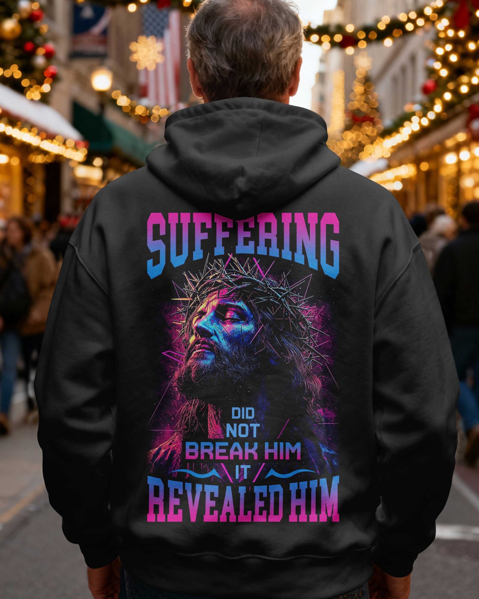 Suffering Did Not Break Him It Revealed Him Hoodie - Image 4