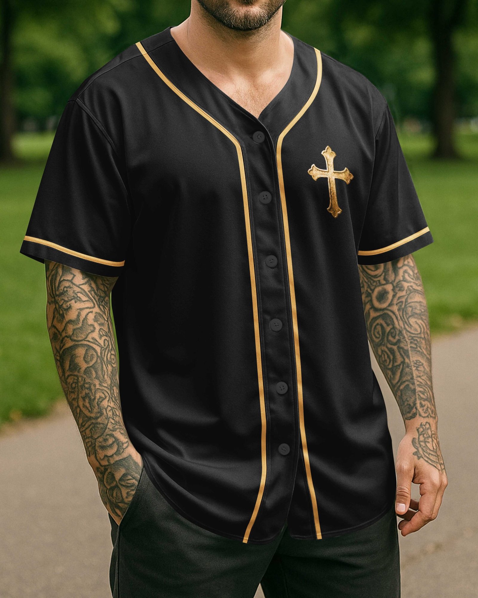 Jesus Makes Warriors Out Of Broken Men Jersey - Image 2