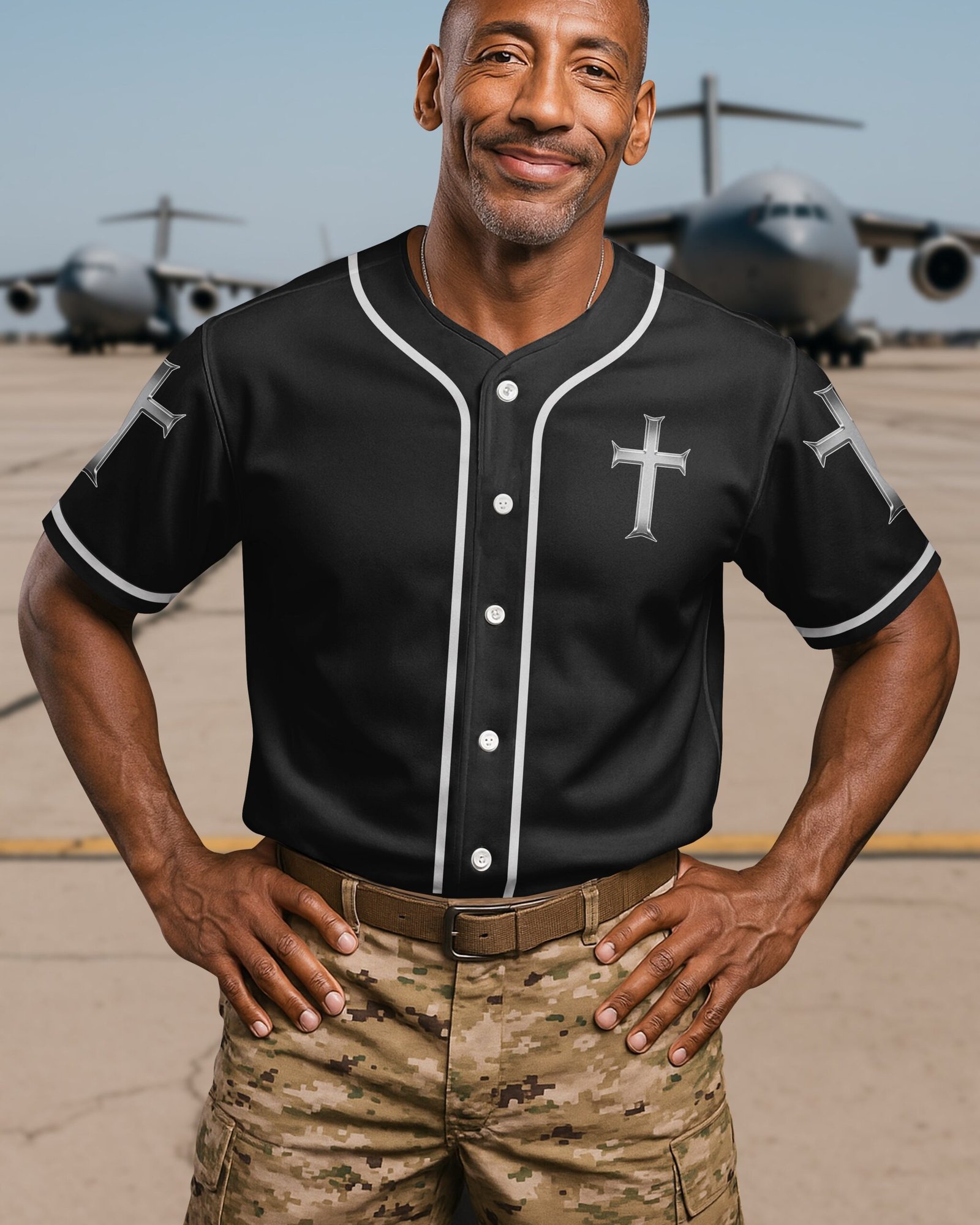 Trained By The Corps Redeemed By The Cross Jersey - Image 2