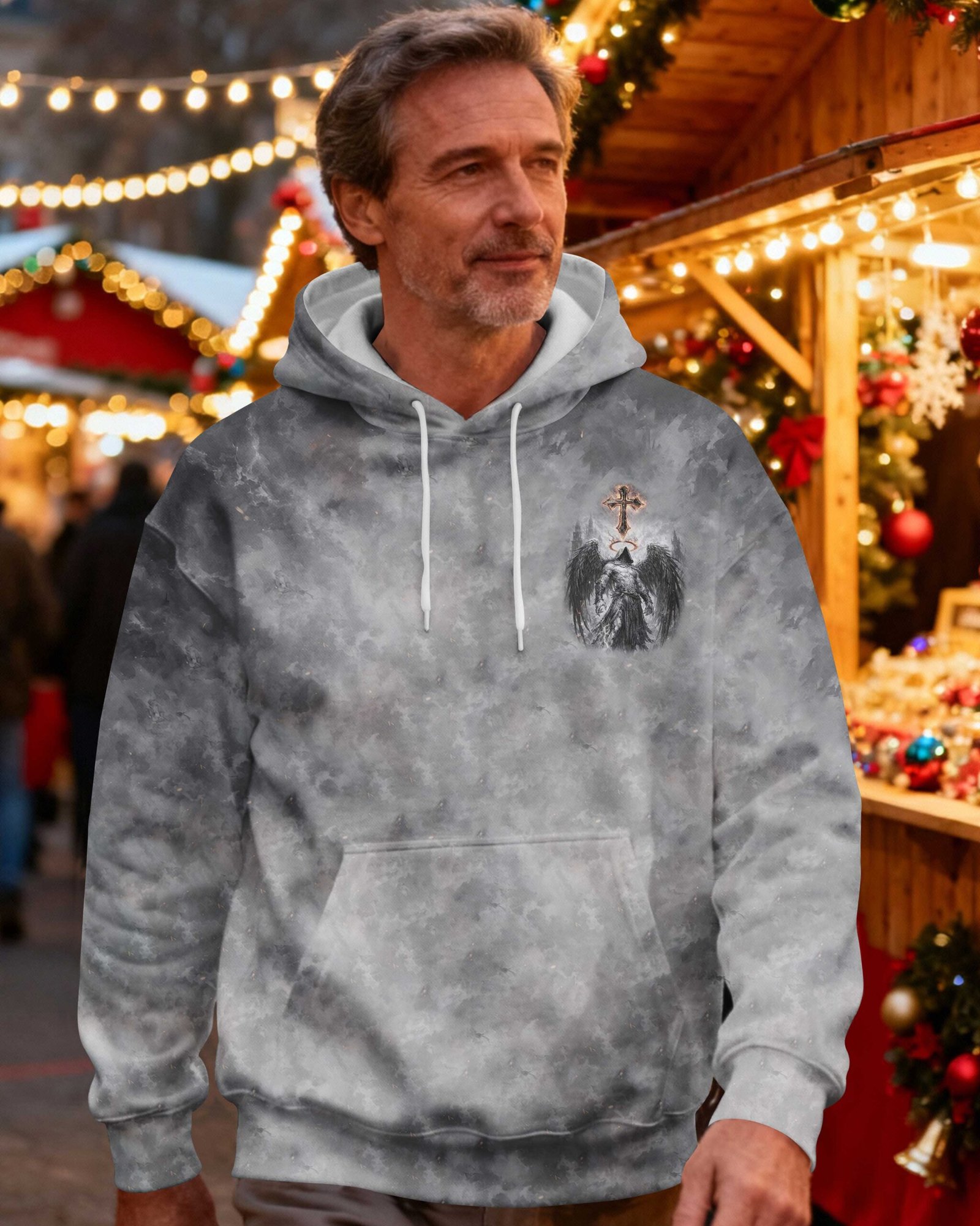 I Walked Through Hell And Came Back Wearing Light Hoodie - Image 2