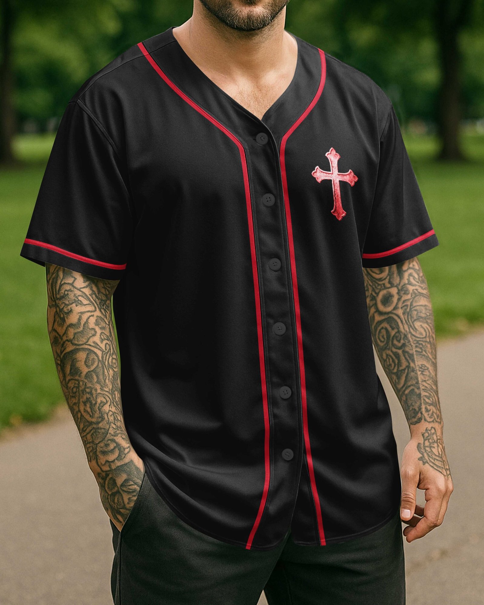 Jesus Makes Warriors Out Of Broken Men Jersey - Image 10