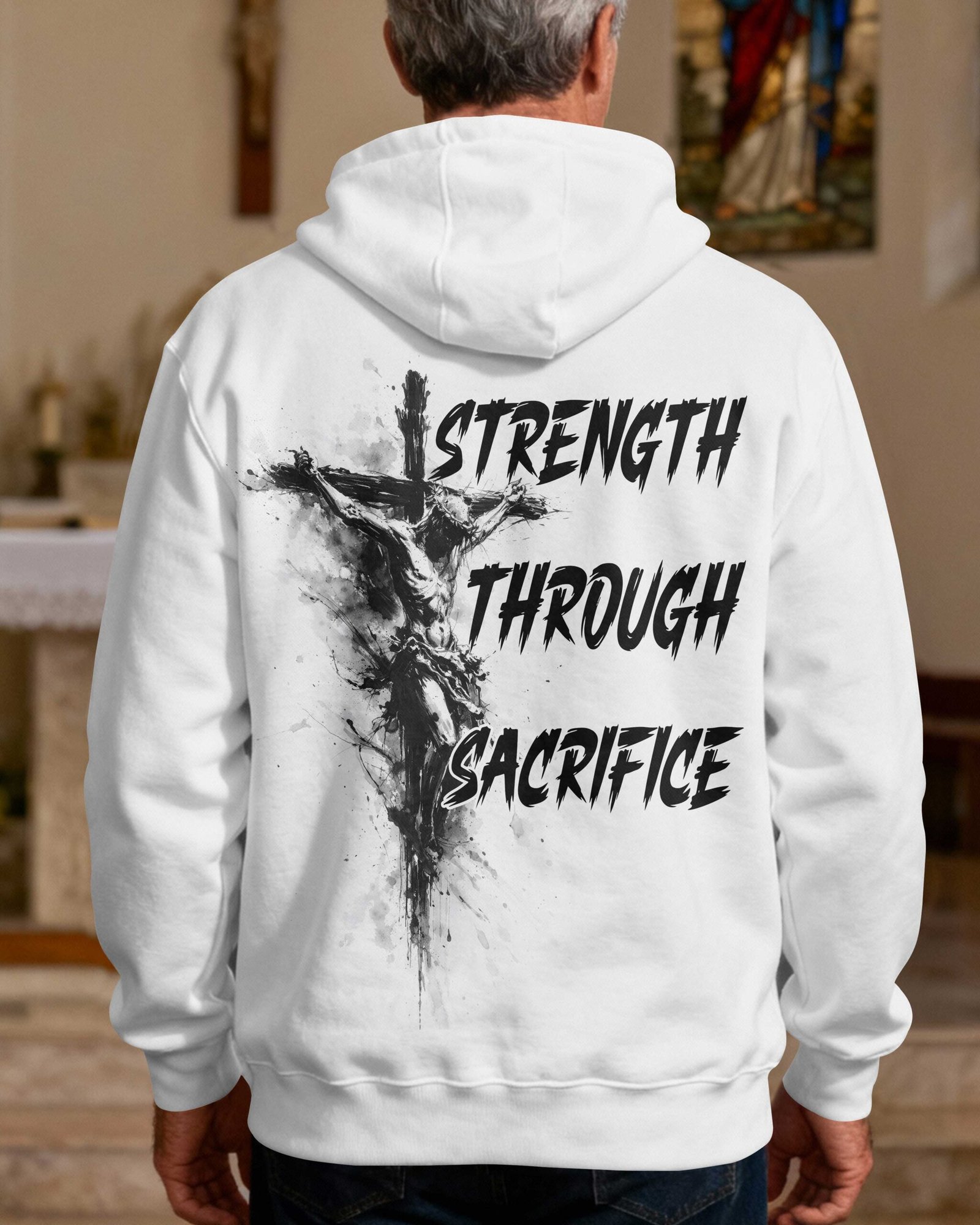 Strength Through Sacrifice Hoodie - Image 3