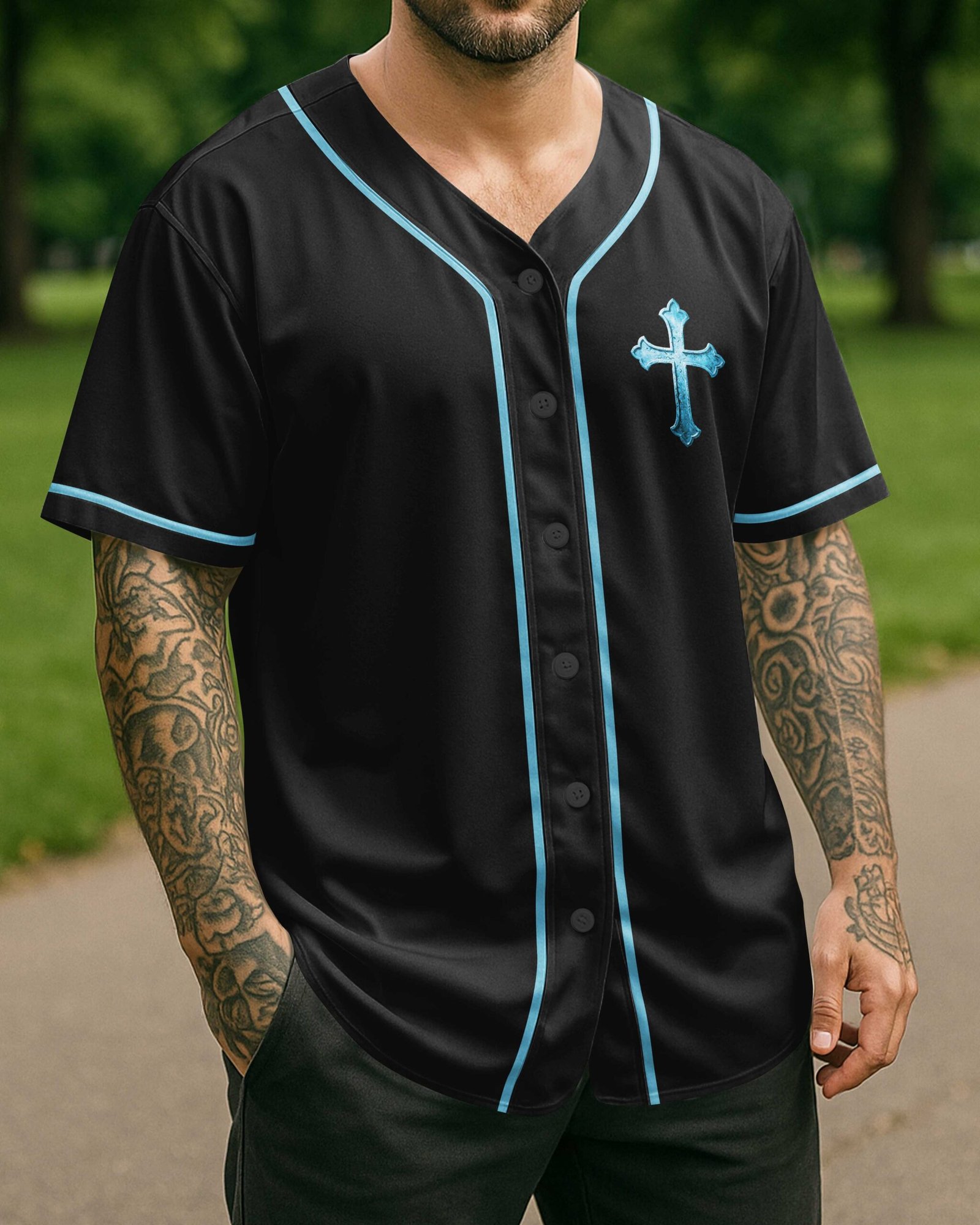 Jesus Makes Warriors Out Of Broken Men Jersey - Image 14
