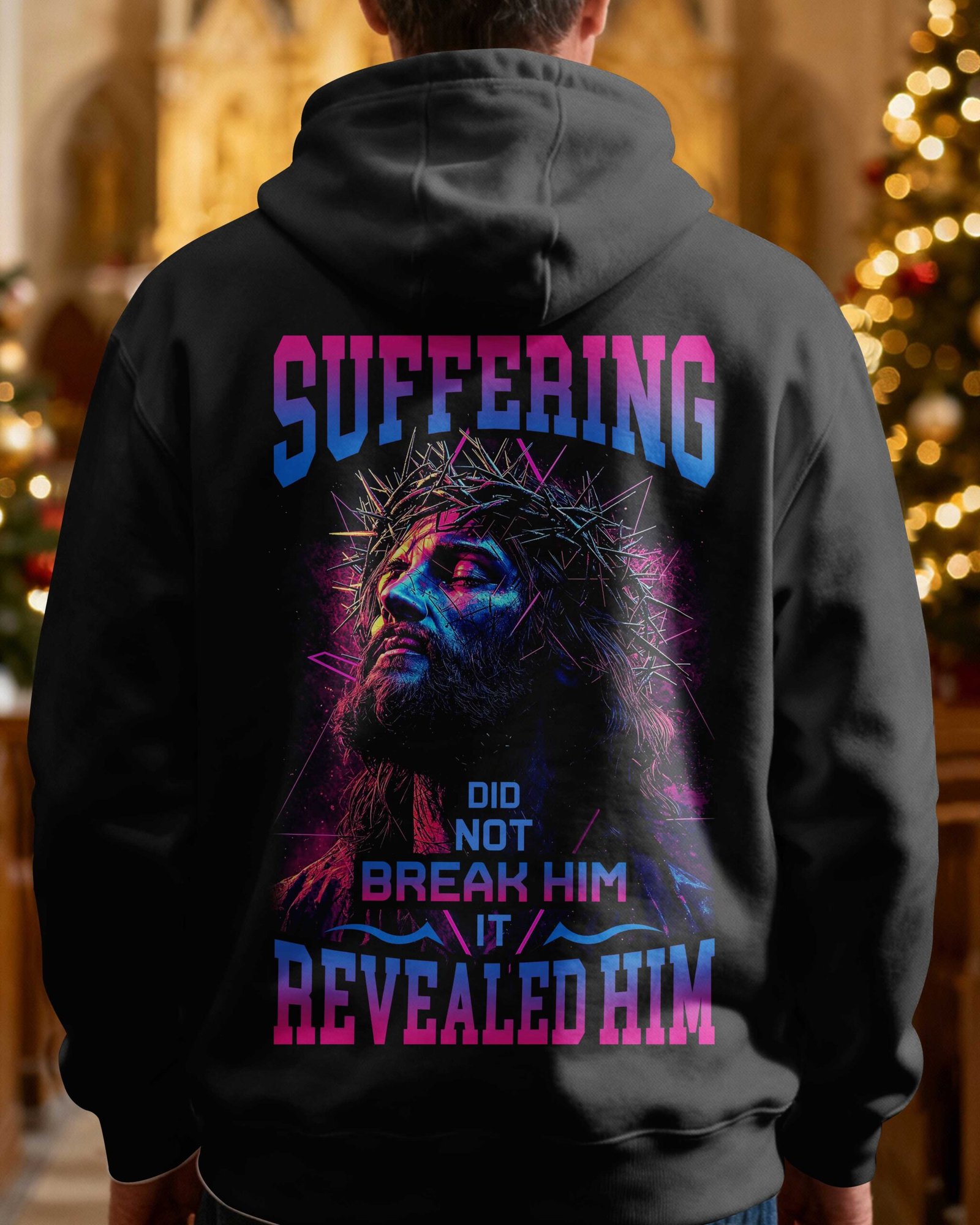 Suffering Did Not Break Him It Revealed Him Hoodie - Image 7