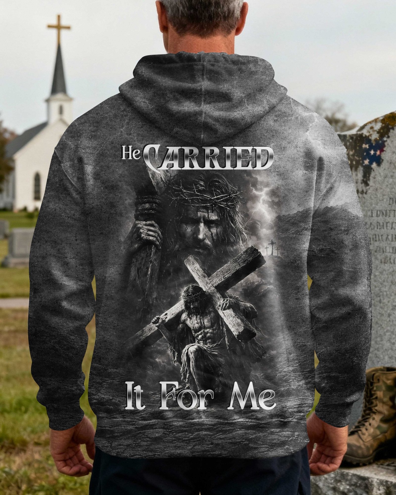He Carried It For Me Hoodie