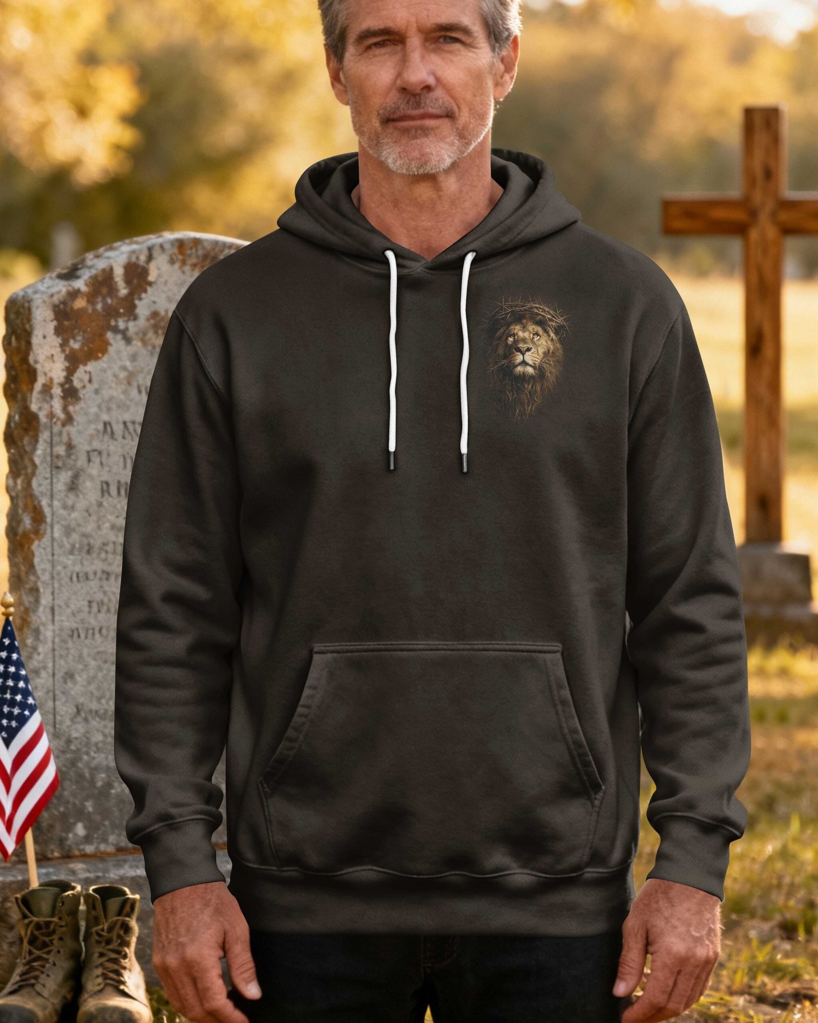 I Stand With God Even If It Means Standing Alone Hoodie - Image 2