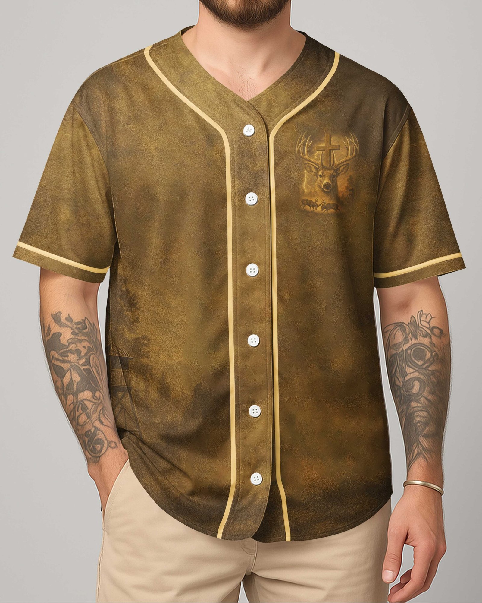 I've Got Hunting In My Veins And Jesus In My Heart Jersey - Image 4