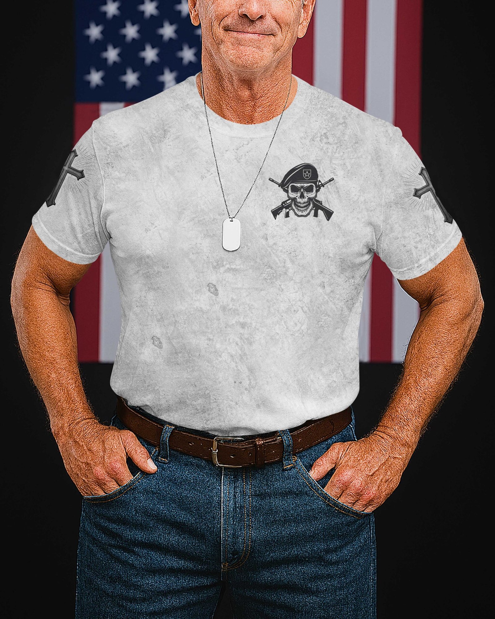 This Man Is An Airman First In Last Out Under God's Command T-Shirt - Image 3