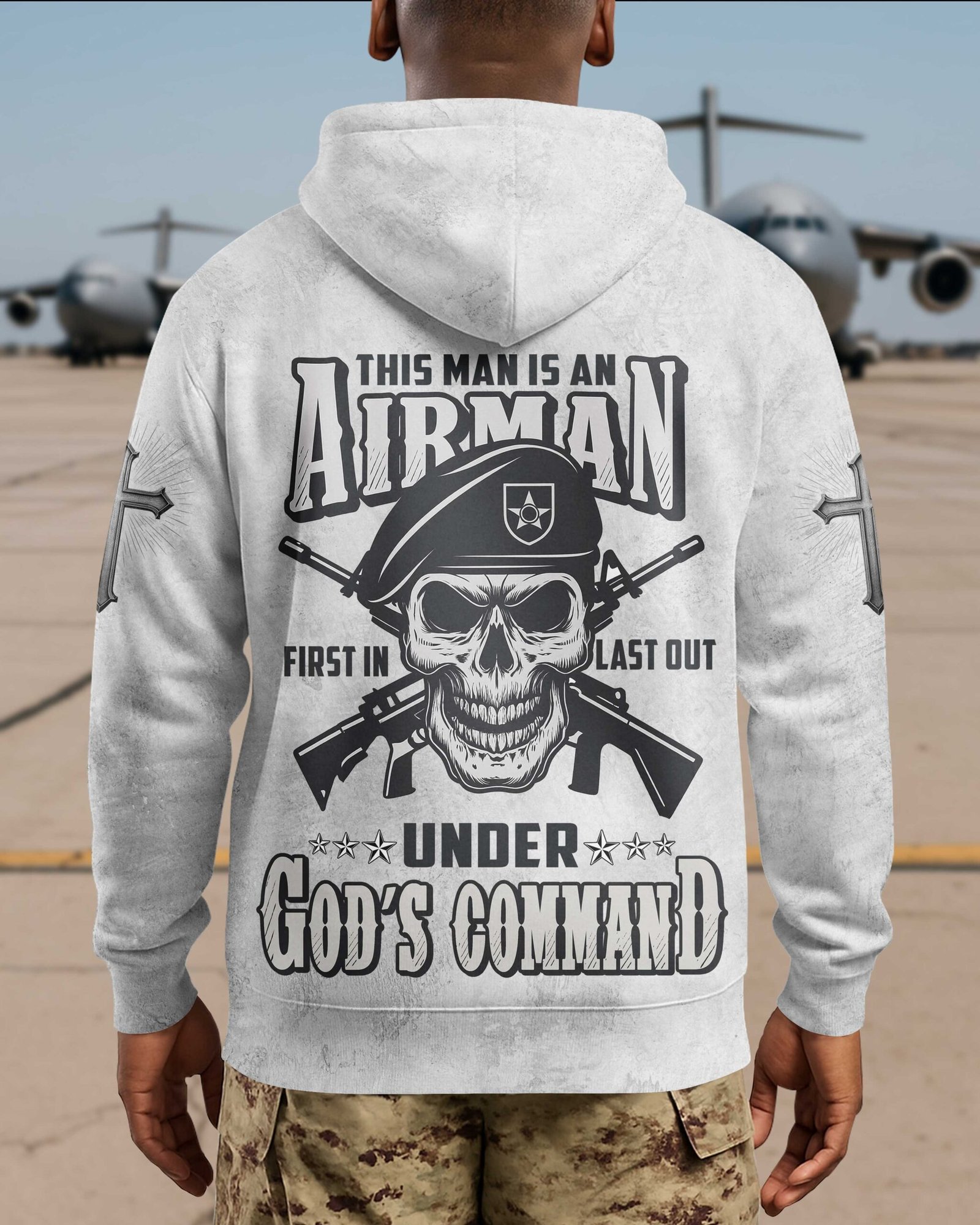 This Man Is An Airman First In Last Out Under God's Command T-Shirt - Image 11