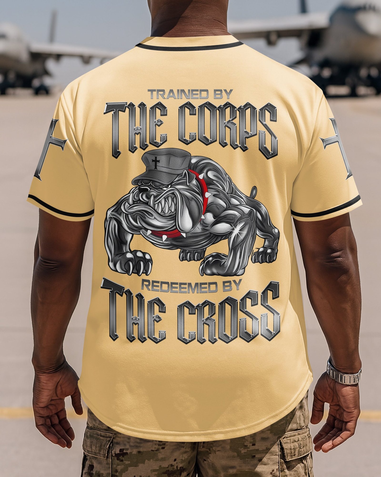 Trained By The Corps Redeemed By The Cross Jersey - Image 11