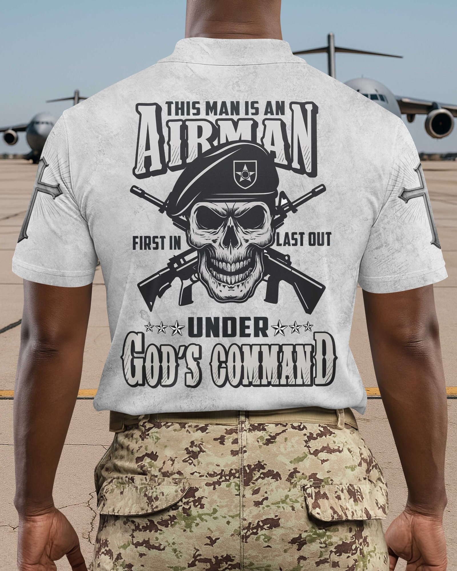 This Man Is An Airman First In Last Out Under God's Command T-Shirt - Image 7