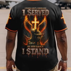 Under God's Command I Served By His Grace I Stand Jersey
