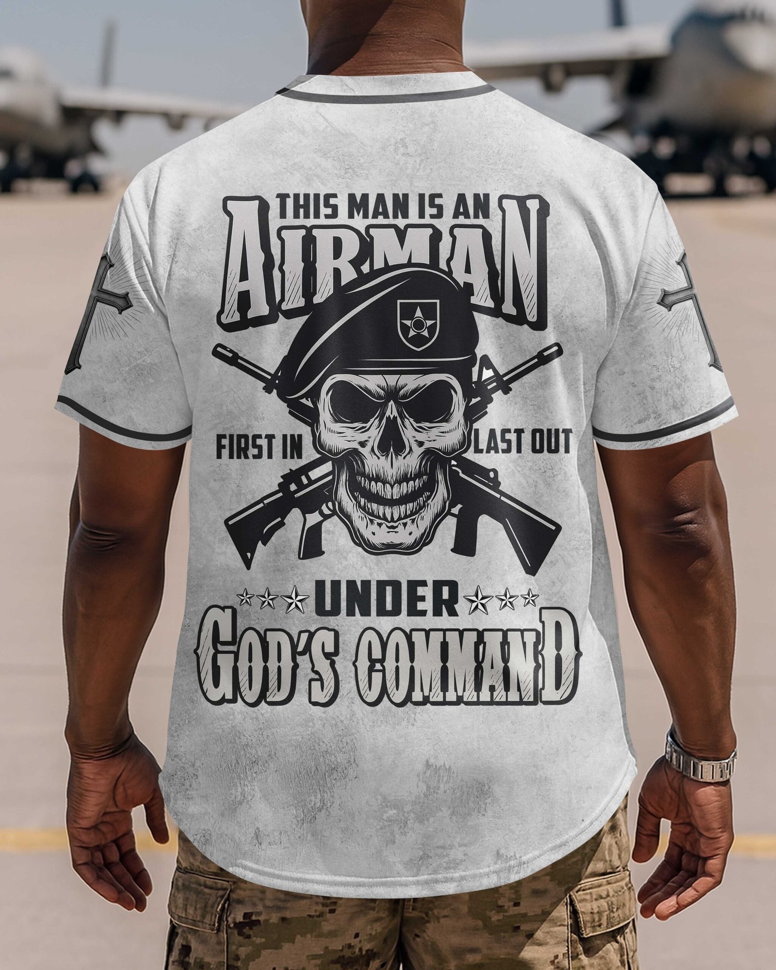 This Man Is An Airman First In Last Out Under God's Command T-Shirt - Image 9