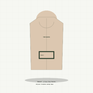 Threadnora Women’s Cozy Crop Hoodie product mockup